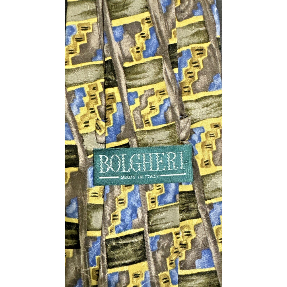 Men's Necktie Bolgheri Silk L60" W4" yellow